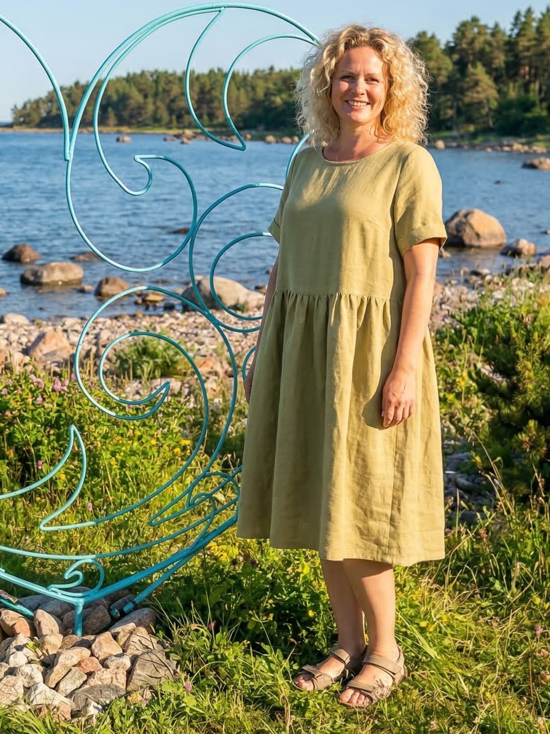 Льняное платье 1