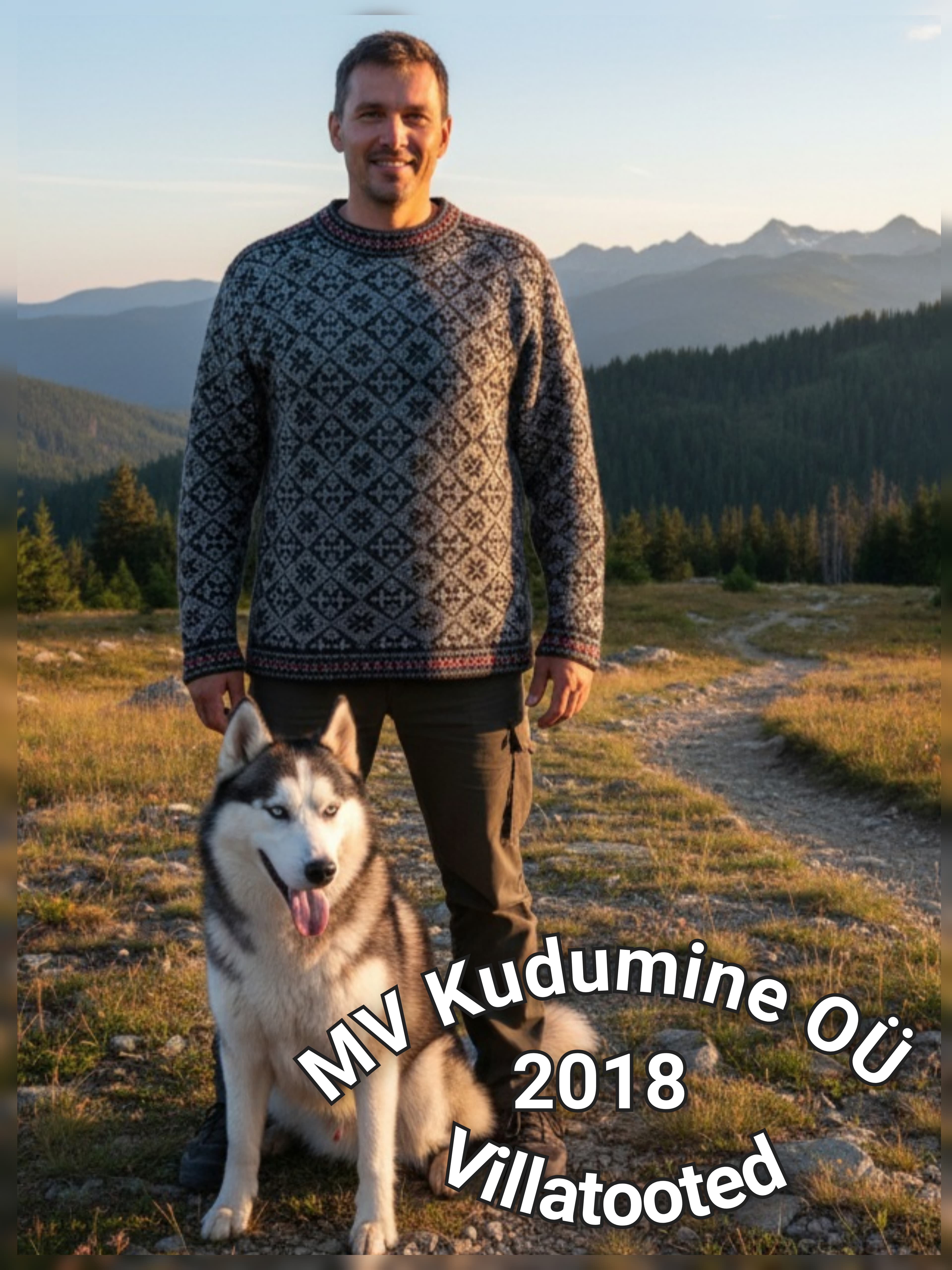 Вязаный мужской джемпер 1