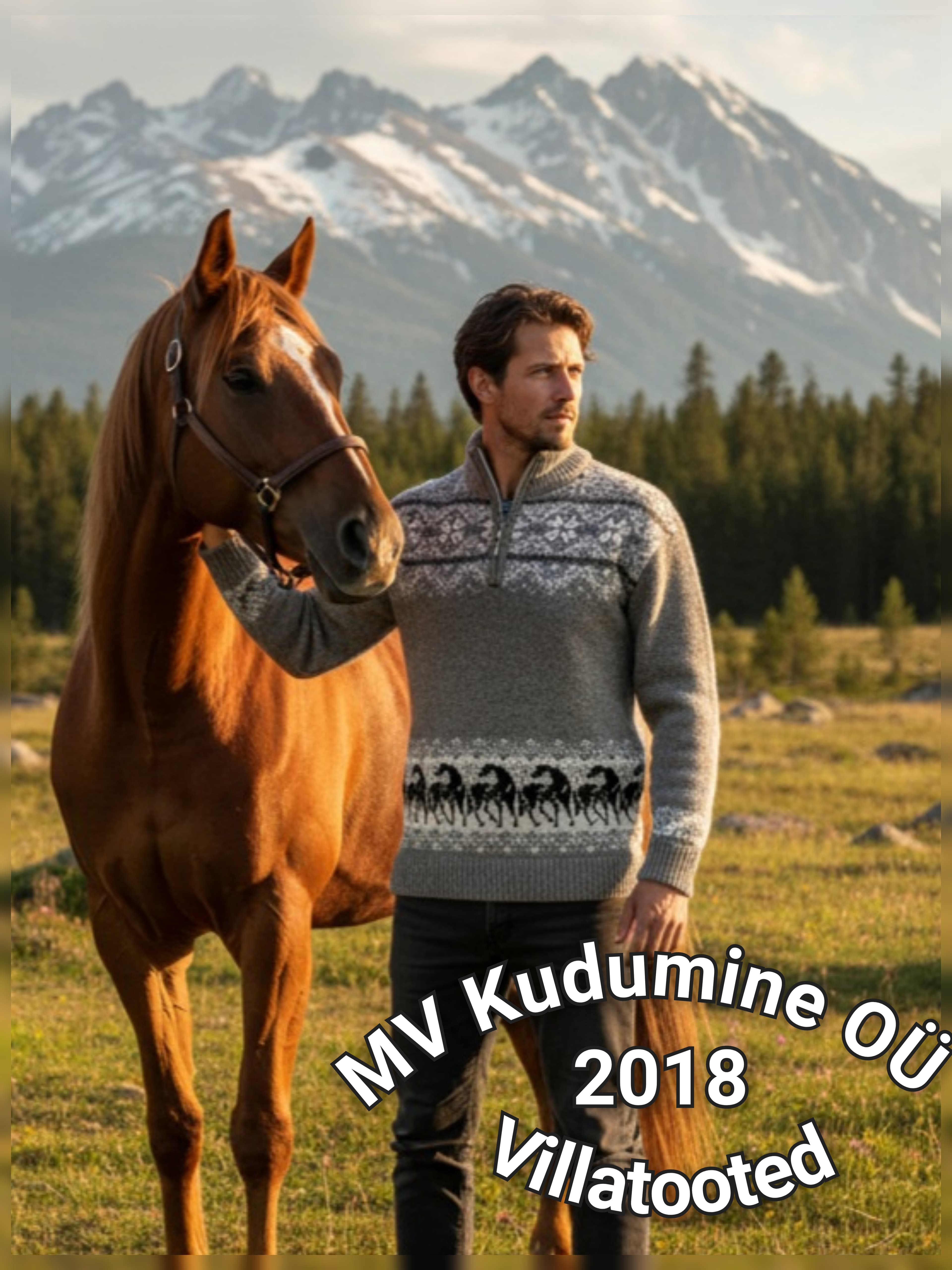 Вязаный мужской джемпер 1