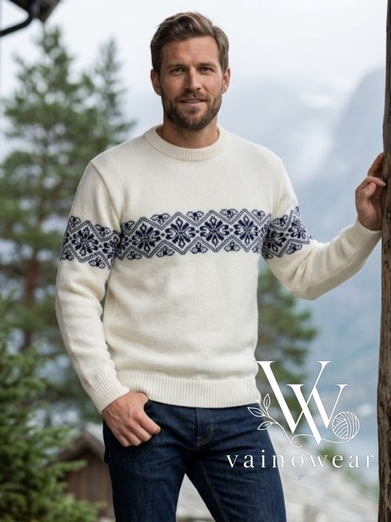 Men's knitted merino jumper 1